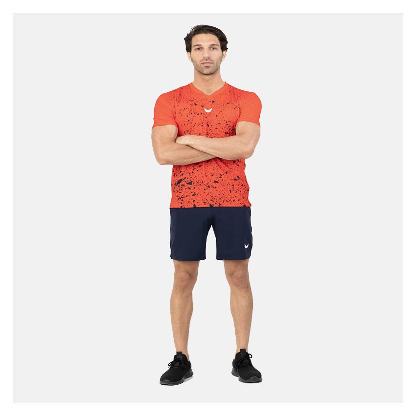 Wings Marble Red Padel T-Shirt for Men