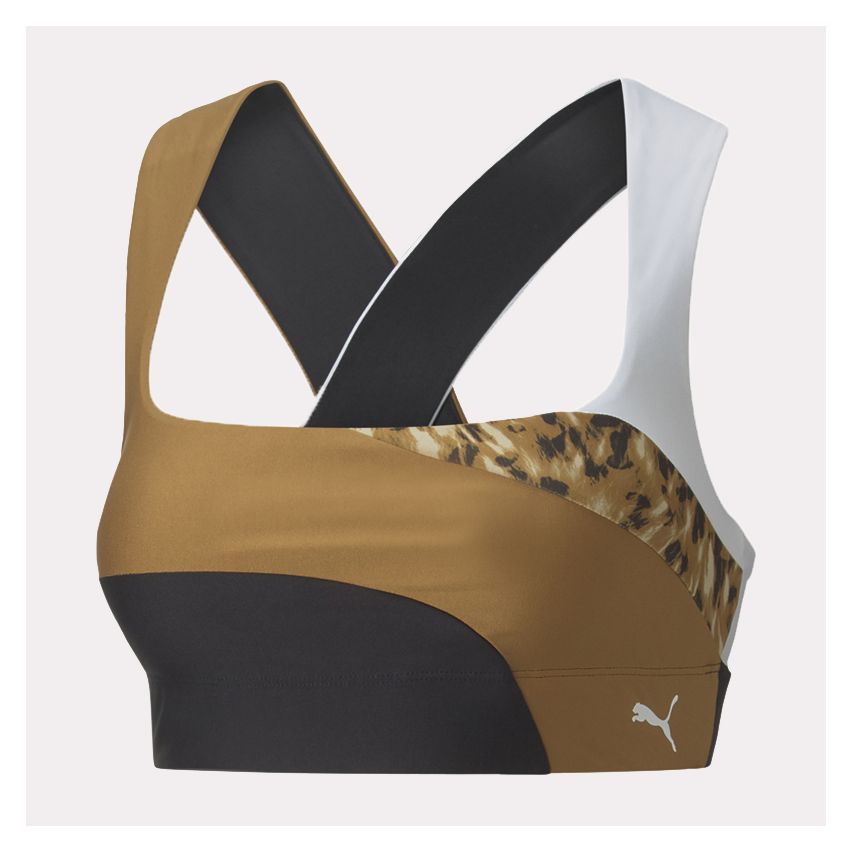 Puma Mid Impact Safari Glam Bra for Women