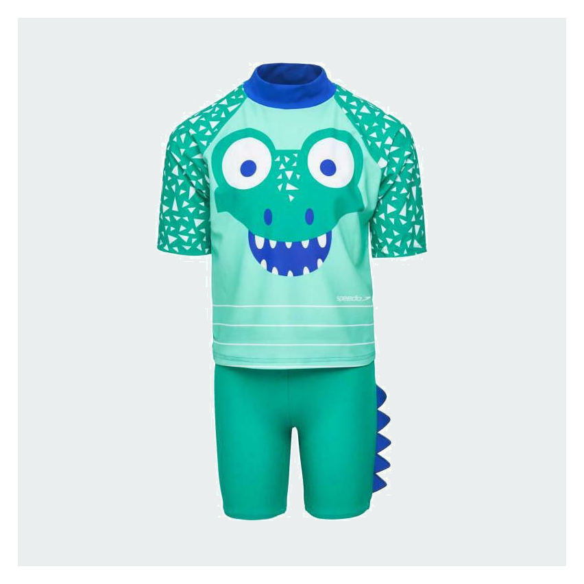 Speedo Corey Croc Swim Top & Short Set for Kids