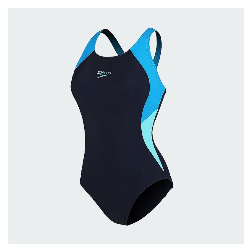 Speedo Women'S Colourblock Splice Muscleback Swimsuit for Women