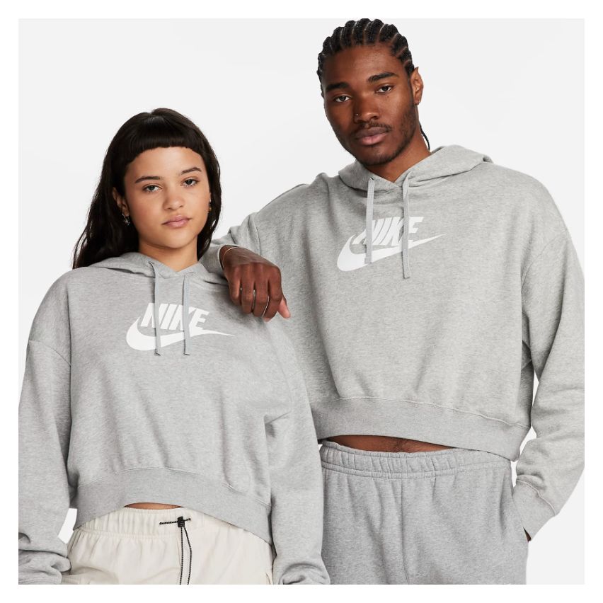 Nike Club Fleece Oversized Crop Graphic Hoodie for Women