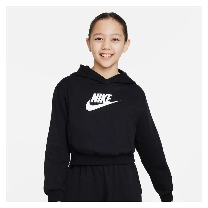 Nike Club Fleece Crop Hoodie for Kids