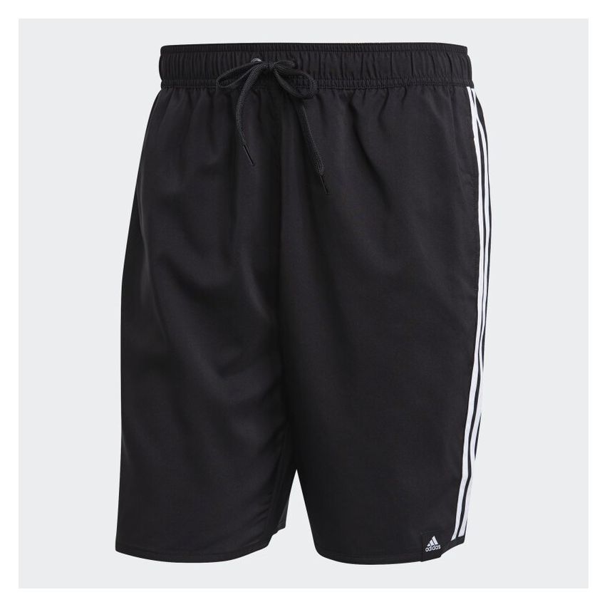 Adidas Classic-Length 3-Stripes Swim Shorts for Men