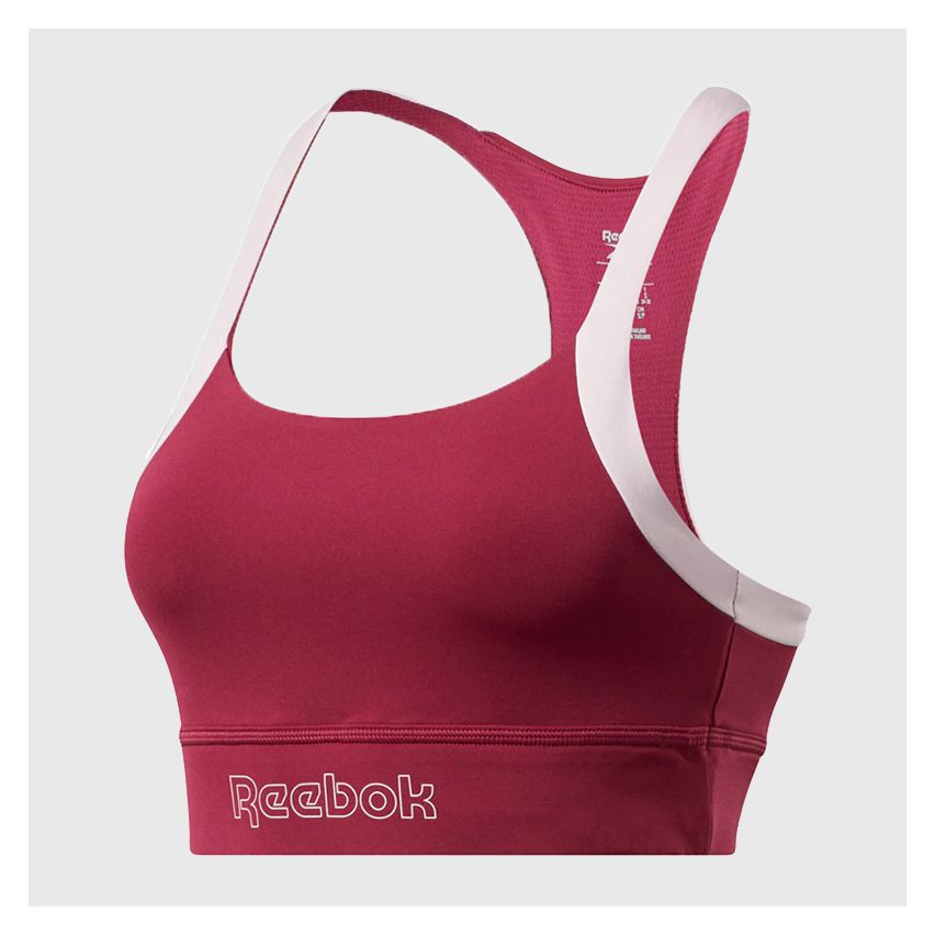 Reebok Piping Pack Lett Sports Bra for Women