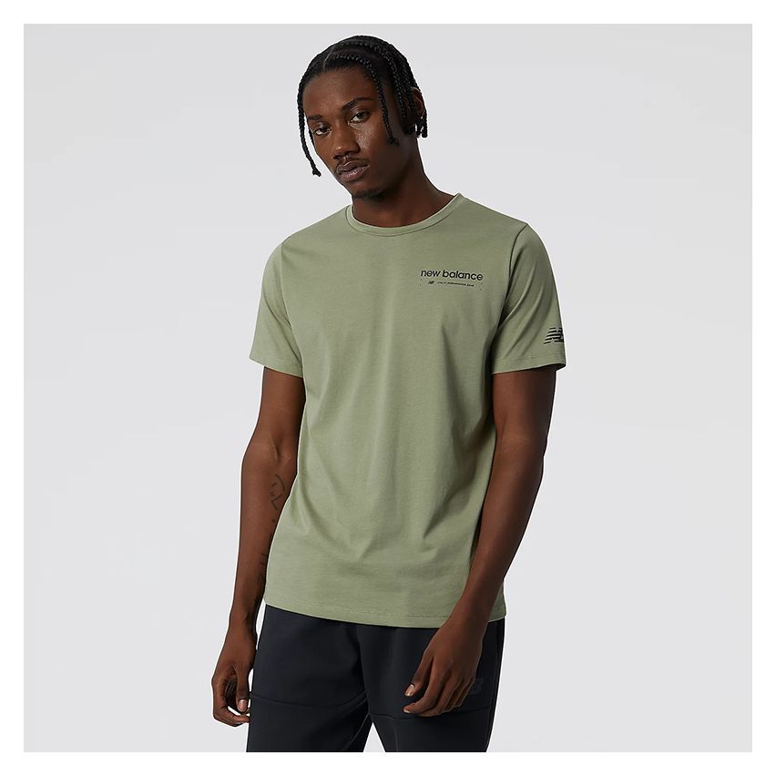 New Balance Graphic Heathertech Tee for Men