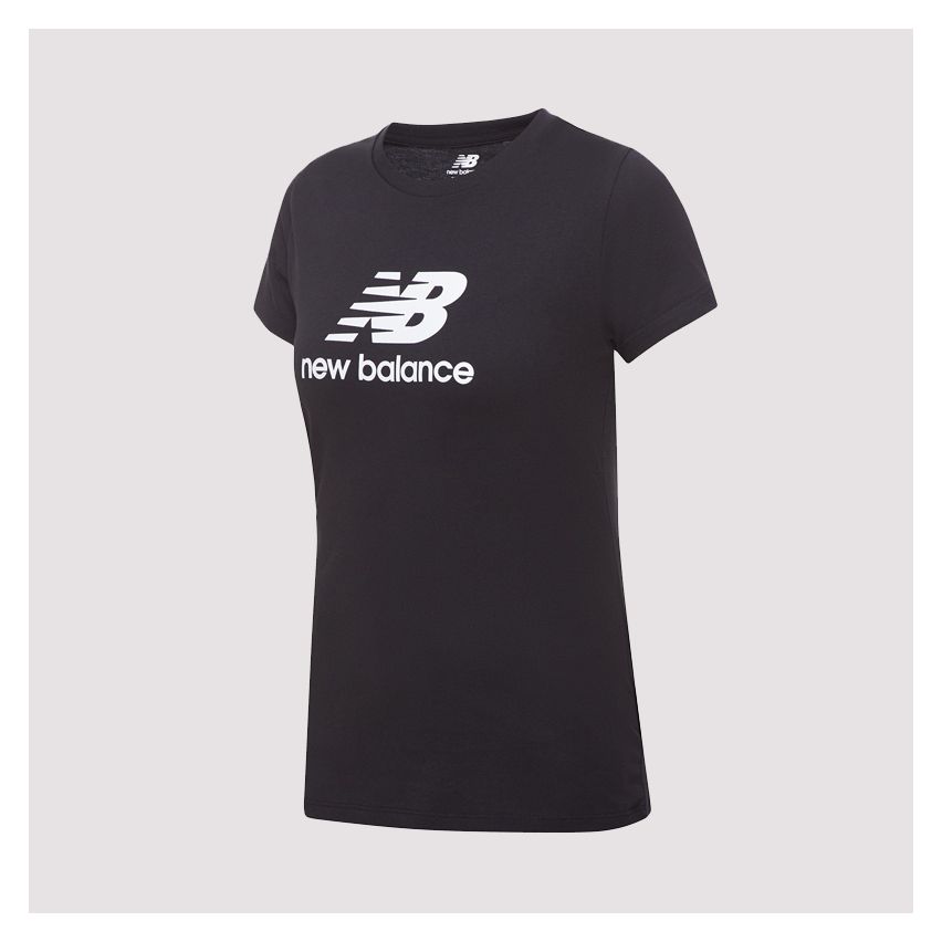 New Balance Essential Stacked Logo Tee for Women